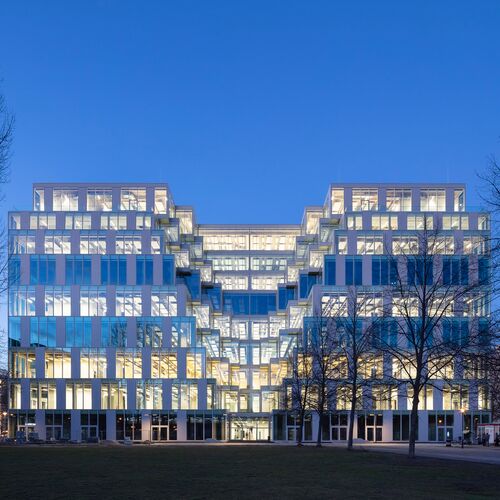 Außenansicht des Bürogebäudes UP! Berlin