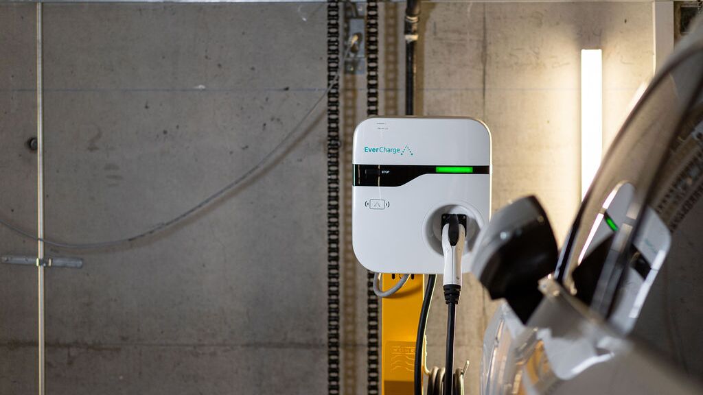Charging station for electric vehicles.