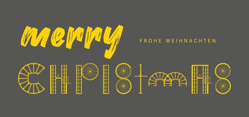 Weihnachtskarte mit Grußworten von WÖHR