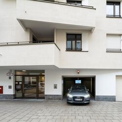 Entrance to the parking system