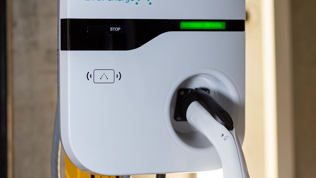 Charging station for electric vehicles.