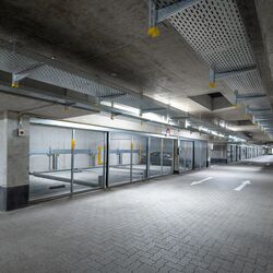 Übersicht über die Verteilung der Parksysteme in der Tiefgarage